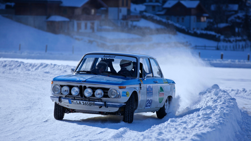Illustration for article titled BMW Went Ice Racing With A 2002 TI